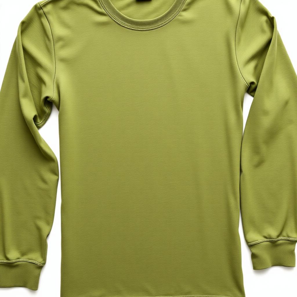 Men Olive Green Full Sleeve T-Shirt